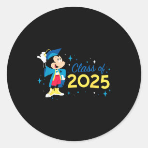 Sticker Rond Mickey mouse casquette et toge '25 promotion o