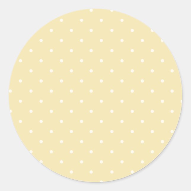 Sticker Rond Micro pois de printemps | Crème au beurre (Devant)