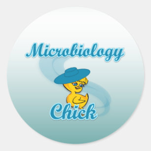 Sticker Rond Microbiologie Chick #3
