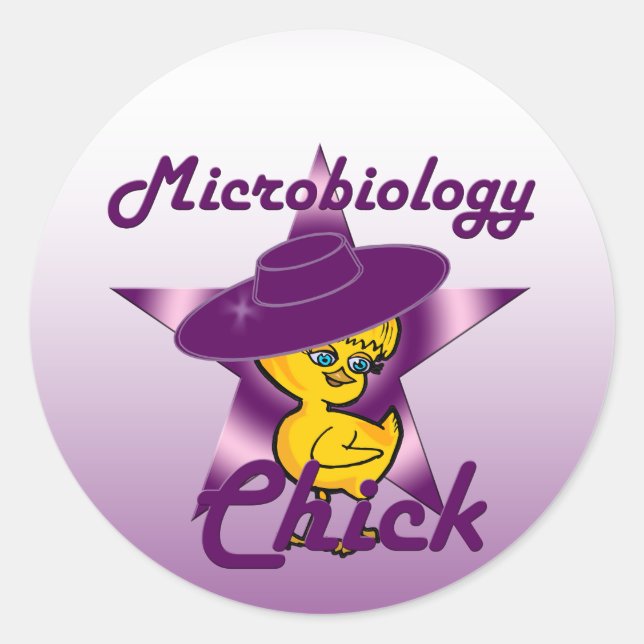 Sticker Rond Microbiologie Chick #9 (Devant)