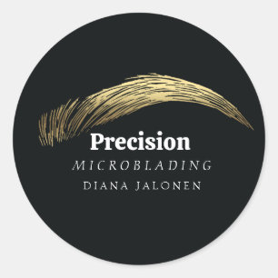 Sticker Rond Microbling PMU Artist Salon