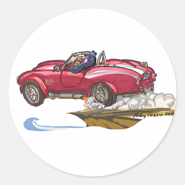 Sticker Rond MiD LiFe PeNgUiN (Devant)