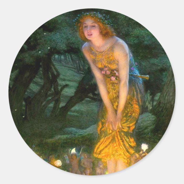 Sticker Rond Midété Eve Edward Robert Hughes (Devant)