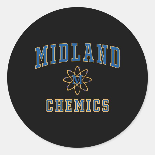 Sticker Rond Midland High School Chemics C1 (Devant)