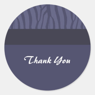 Sticker Rond Midnight Purple Merci