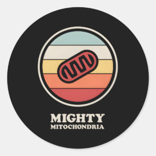 Sticker Rond Mighty Mitochondria Biologie Enseignant Cellule Mi
