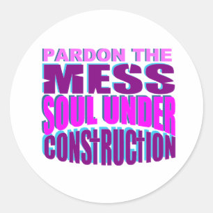 Sticker Rond mignon Born encore Christian