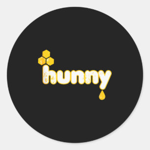Sticker Rond Mignon Hunny Halloween Drulant Du Miel Et Une Abei