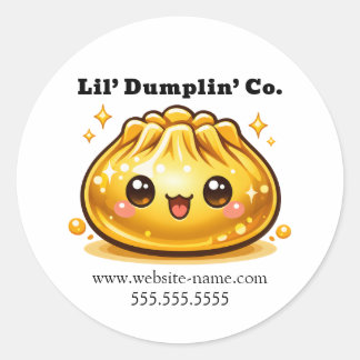 Sticker Rond Mignon Kawaii Boulette