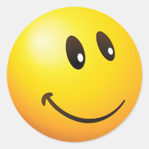 Sticker Rond Mignonne Emoji