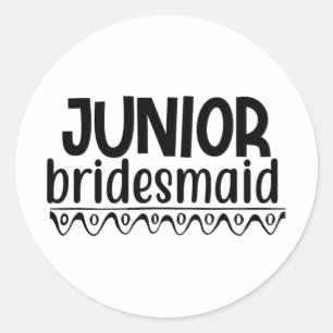 Sticker Rond Mignonne Jeune Femme Mariage Amour Mariage Mariage
