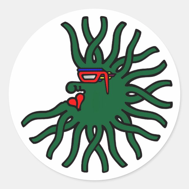 Sticker Rond Migrozalt verte  (Devant)