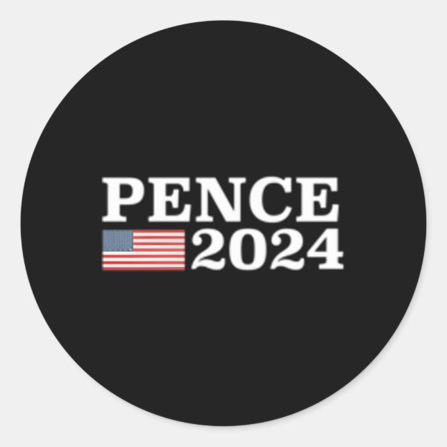 Sticker Rond Mike Pence 2024 (Devant)