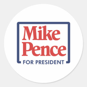 Sticker Rond Mike Pence pour le président 2024