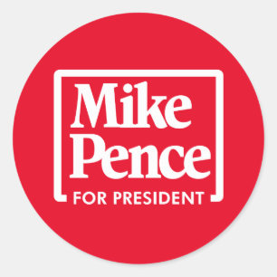 Sticker Rond Mike Pence pour le président 2024