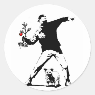 Sticker Rond Mikey Xmas