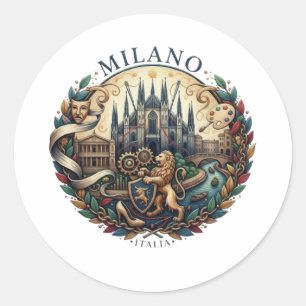 STICKER ROND MILAN
