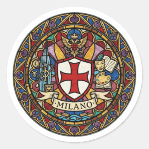 STICKER ROND MILAN