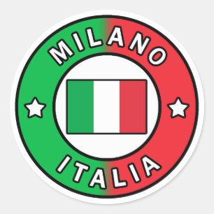 Sticker Rond Milano Italia