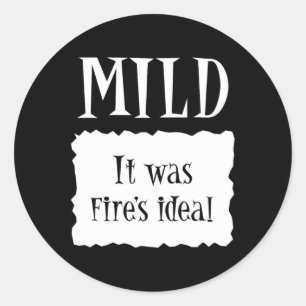 Sticker Rond MILD - Paquet chaud Halloween Costume Taco 1