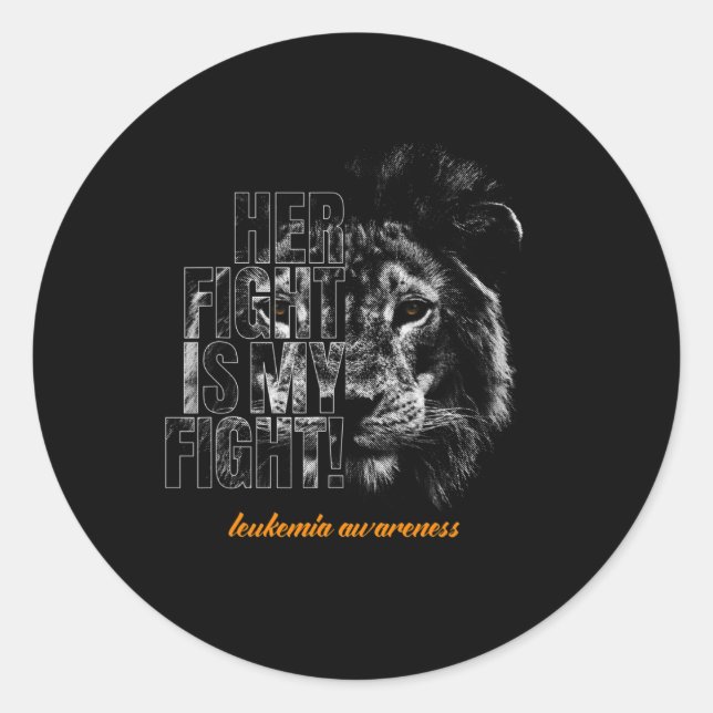 Sticker Rond Militaire du Mois de sensibilisation à la leucémie (Devant)