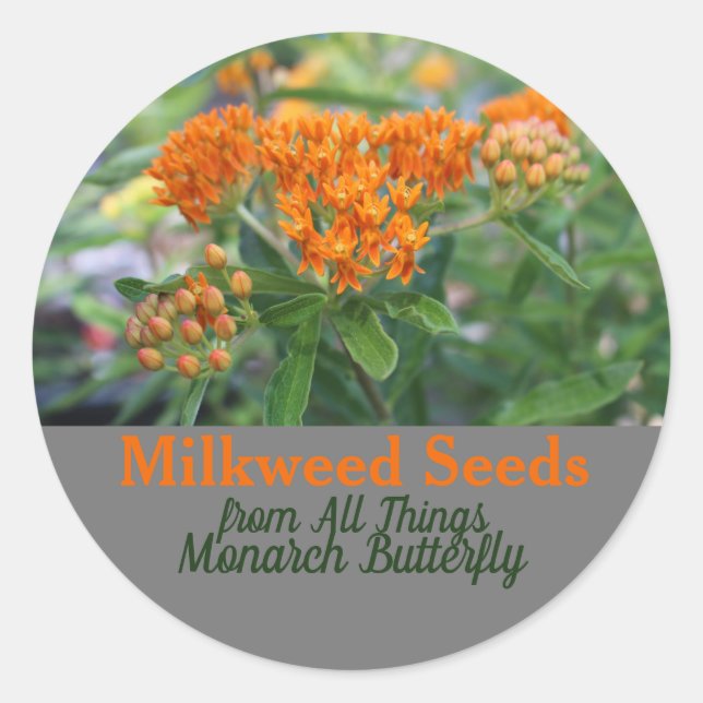 Sticker Rond Milkweed (Devant)