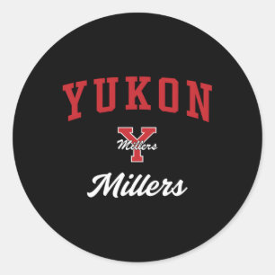 Sticker Rond Millers du secondaire du Yukon