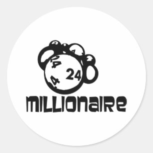 Sticker Rond Millionaire