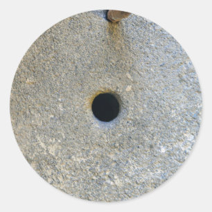 Sticker Rond millstone flour wheat cereal grin