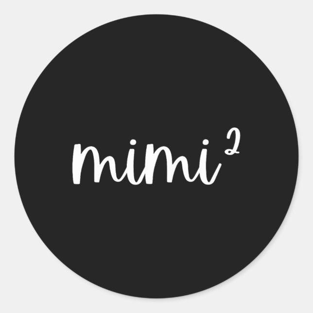 Sticker Rond Mimi2 Mimi Squarts Times Deux Twins 2e Power Nouve (Devant)
