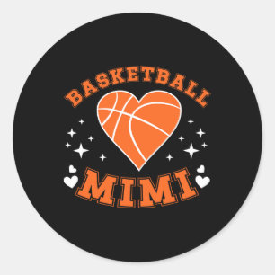Sticker Rond Mimi de l'esquisse Mimi du cœur Mimi d'un joueur d