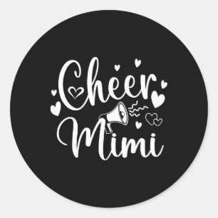 Sticker Rond Mimi de pom-pom girls drôle Maman Mamie Tapis de s