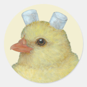 Sticker Rond Mimi l'auto-collant pour le peep Marshmallow