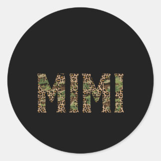 Sticker Rond Mimi Leopard Grand Mimi De Mimi