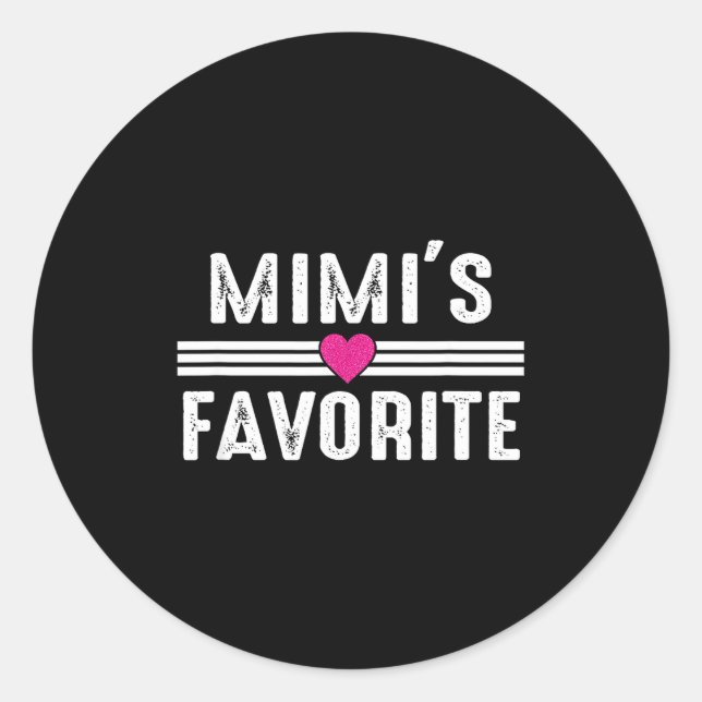 Sticker Rond Mimi's Favorite  (Devant)