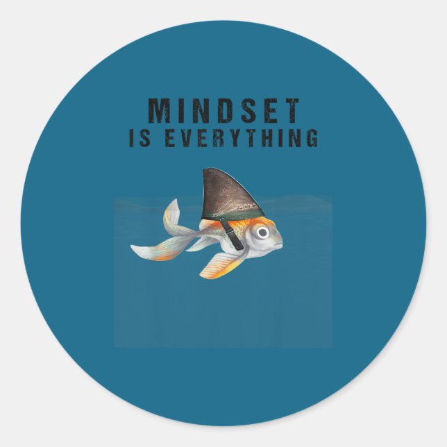 Sticker Rond Mindest Is Everything - Motivational Quote Insrati (Devant)