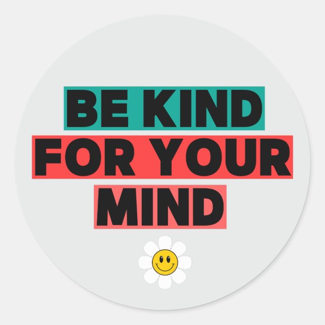 Sticker Rond Mindful Power (Devant)
