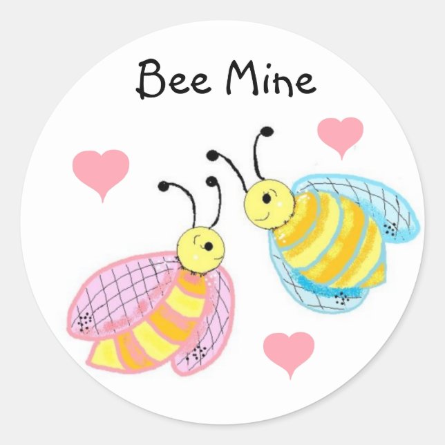 Sticker Rond Mine d'abeilles (Devant)