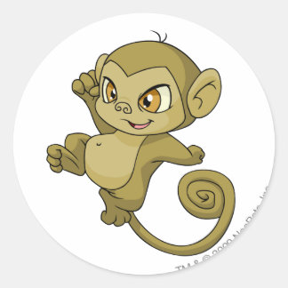 Sticker Rond Mini Brown