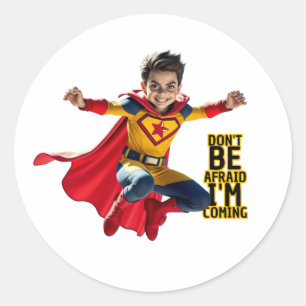 Sticker Rond Mini Hero Mischief 