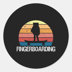 Sticker Rond Mini planche à roulettes doigt fingerboard