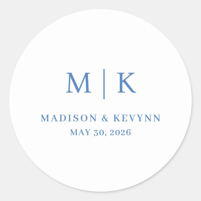 Sticker Rond Minimal et chic | MARIAGE (Devant)