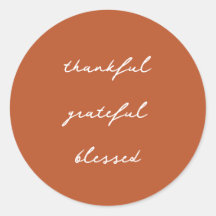 Minimaliste Merci Script Orange Thanksgiving