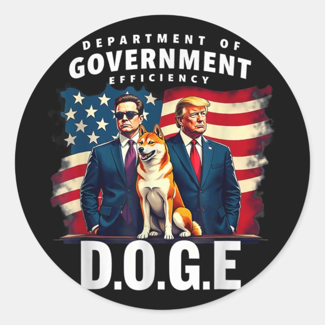 Sticker Rond Ministère Des Femmes Doge (Devant)