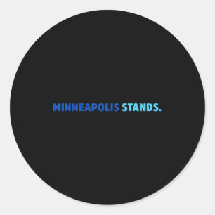 Sticker Rond Minneapolis sout drapeau du nouvel état rebelle du