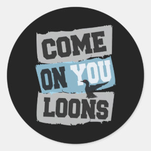 Sticker Rond Minnesota Soccer Loon - Allez les fous