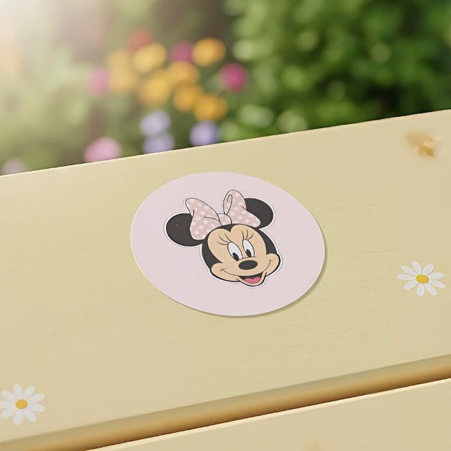 Sticker Rond Minnie (Créateur téléchargé)