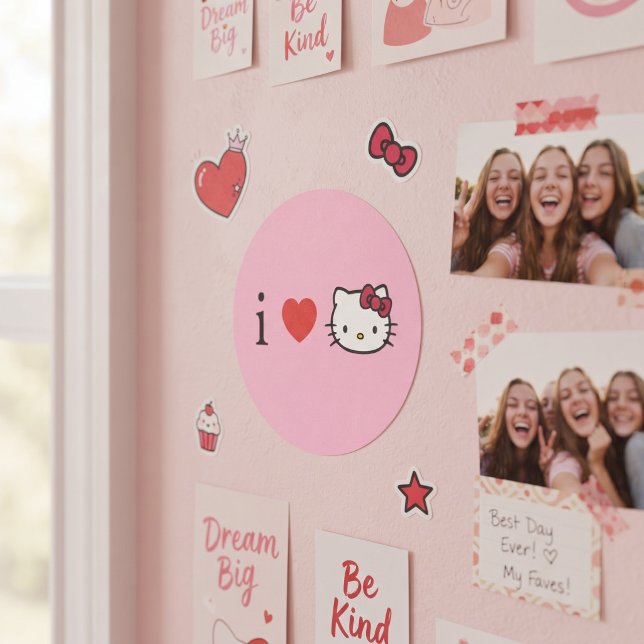 Sticker Rond Minou (Créateur téléchargé)
