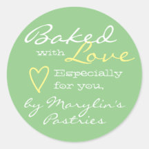 Mint Vert simple fait avec amour Coeur Pastel