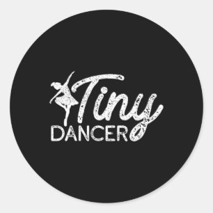 Sticker Rond Minuscule Danseur Cute Danse Garçons Filles Salsa